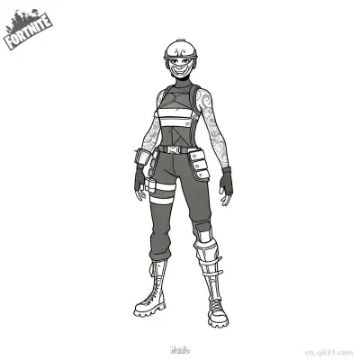 Free printable Manic 02 Coloring Page - Free PDF Printable Fortnite Coloring Sheets coloring page